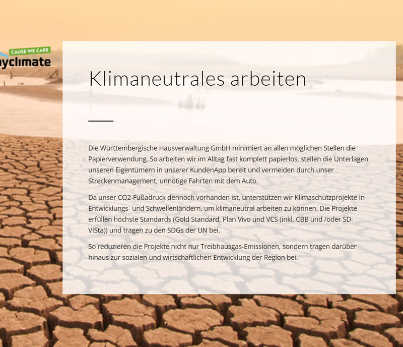 Klimaneutrale WEG Verwaltung in  Oberstenfeld