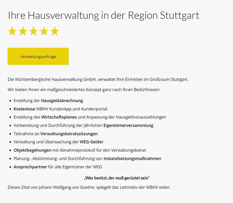 Haus Verwaltung in 71272 Renningen, Sindelfingen, Ostelsheim, Weissach, Magstadt, Rutesheim, Weil der Stadt oder Leonberg, Heimsheim, Grafenau